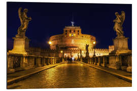 Stampa su alluminio Ponte Sant'Angelo in Rome