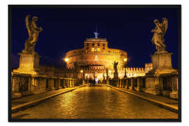 Gerahmter Kunstdruck Engelsbrücke in Rom