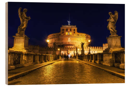 Trätavla Ponte Sant'Angelo in Rome