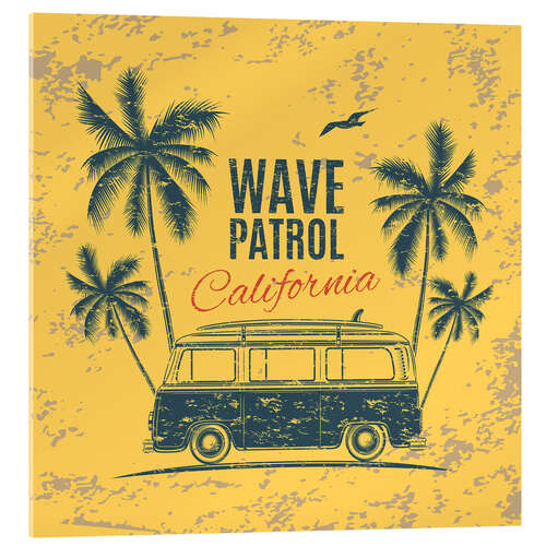Cuadro de metacrilato Wave Patrol California