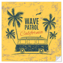 Wall sticker Wave Patrol California