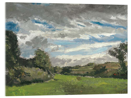 Tableau en verre acrylique Paysage avec des dunes