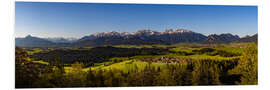 Foam board print Bavarian Landscape