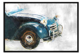 Gerahmter Kunstdruck Oldtimer Front