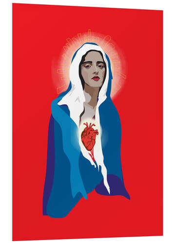 Foam board print Virgin Of Guadalupe