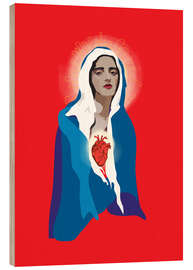 Wood print Virgin Of Guadalupe