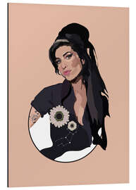 Aluminium print Amy Winehouse I