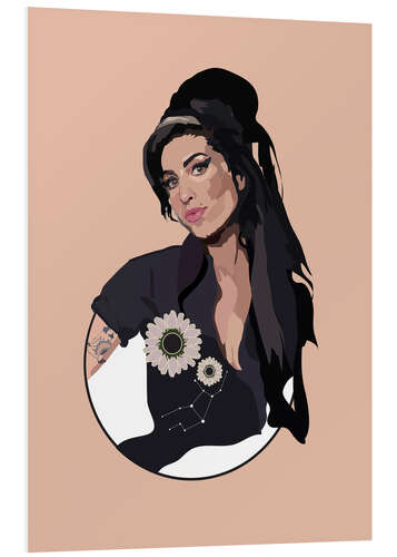 Foam board print Amy Winehouse I