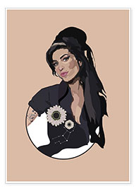 Póster  Amy Winehouse I - Anna McKay