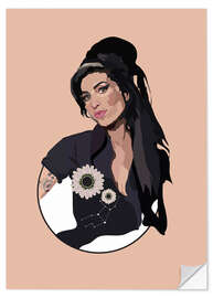 Wall sticker Amy Winehouse I