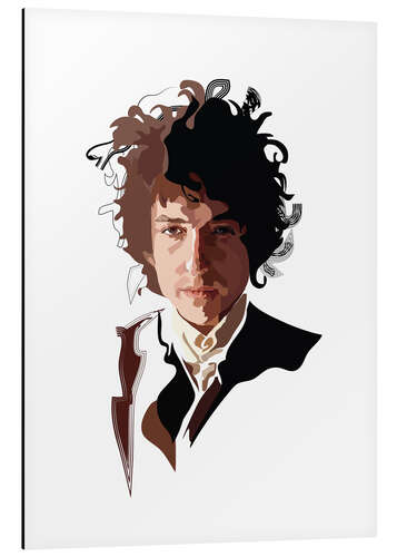 Tableau en aluminium Bob Dylan