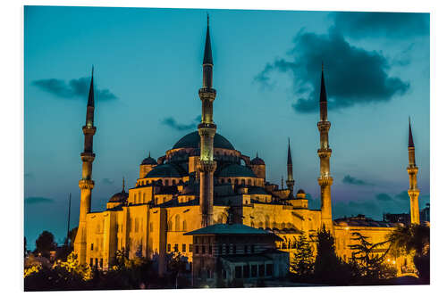 Hartschaumbild Blaue Moschee in Istanbul