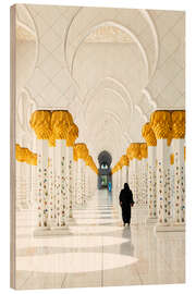 Wood print Sheikh Zayed Mosque in Abu Dhabi