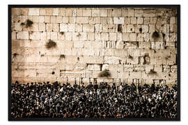 Gerahmter Kunstdruck Klagemauer