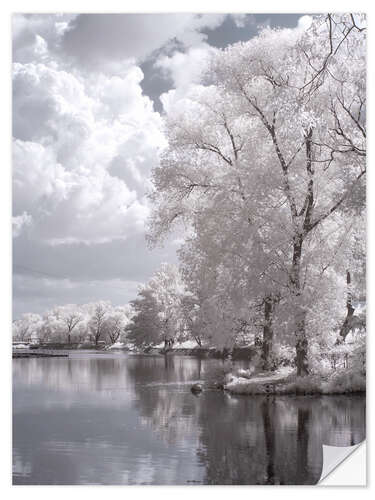 Sticker mural infrared landscape