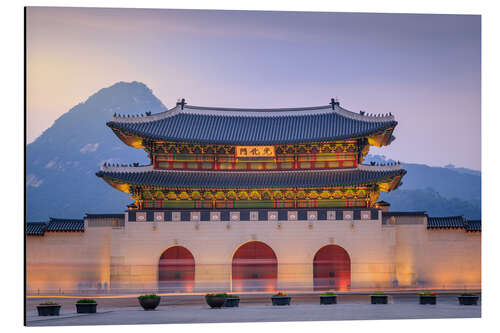 Tableau en aluminium Palais de Gyeongbokgung en Corée du Sud