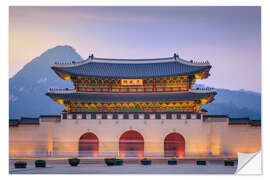 Selvklebende plakat Gyeongbokgung Palace in South Korea