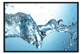 Gerahmter Kunstdruck Wasserspritzer