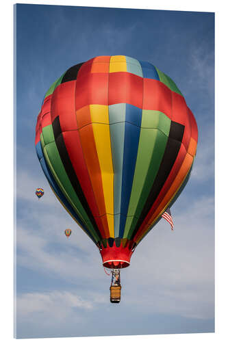 Quadro em acrílico Colorful hot air balloon