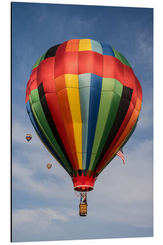 Aluminiumsbilde Colorful hot air balloon