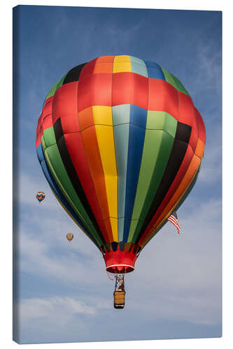 Leinwandbild Bunter Heißluftballon