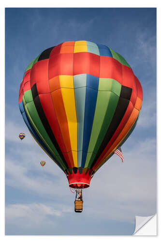 Selvklebende plakat Colorful hot air balloon