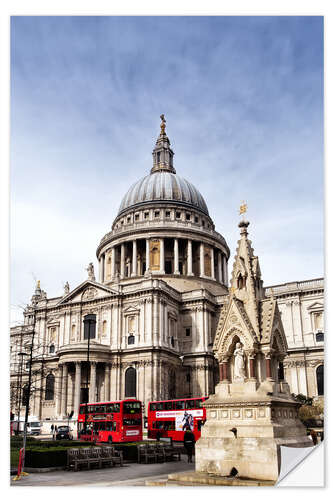 Selvklebende plakat Cathedral in London