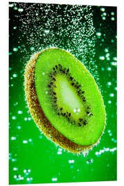 Hartschaumbild Kiwi Splash