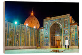 Holzbild Shah Cheragh, ein Grabdenkmal und Moschee in Shiraz, Iran