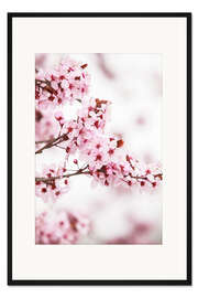 Gerahmter Kunstdruck blühender Obstbaum