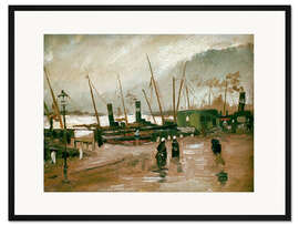 Gerahmter Kunstdruck De Ruijterkade in Amsterdam