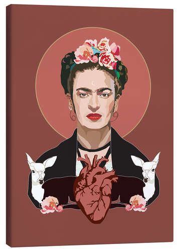 Canvas print Frida Kahlo's heart