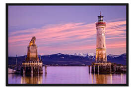 Gerahmter Kunstdruck Lindau am Bodensee