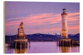 Quadro de madeira Lindau Lake Constance