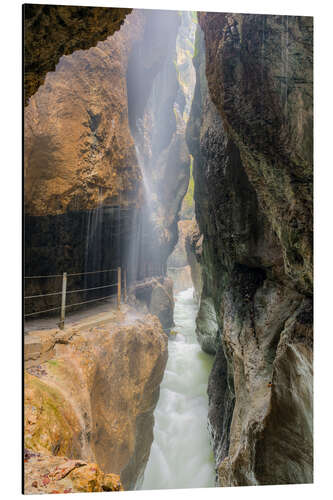 Aluminiumtavla In the Partnachklamm near Garmisch Partenkirchen 1