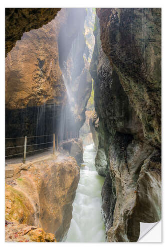 Sticker mural Gorge de la Partnach près de Garmisch-Partenkirchen, Allemagne