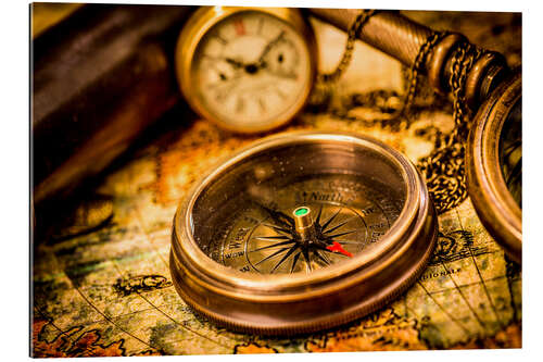 Gallery print antique compass