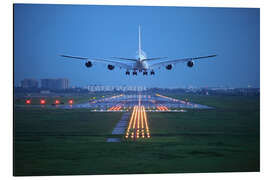 Magnettafel Landung bei Nacht