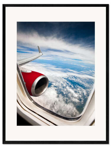 Framed art print View from the airplane