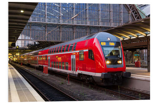 PVC print Train in Frankfurt train station