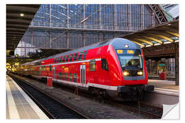 Wandsticker Zug im Frankfurter Bahnhof