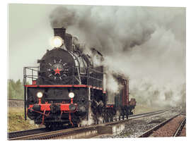 Acrylic print full steam - steam