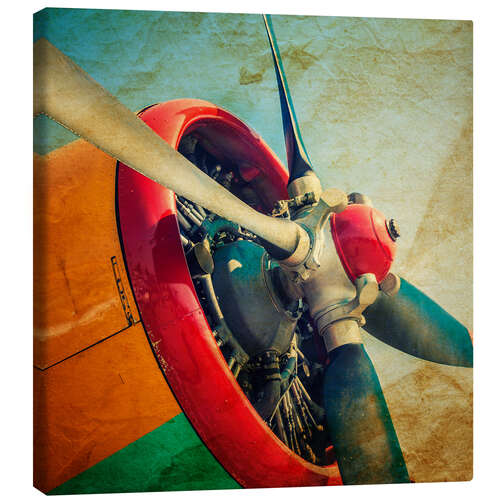 Canvas print Rotor Blades of a Military Plane