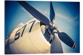 Gallery print Propeller of a military plane