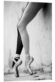 Foam board print Ballet in Black and White