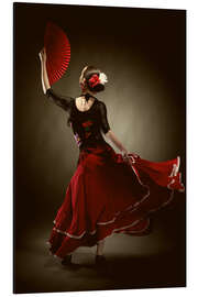 Magnettafel Flamenco-Tänzerin