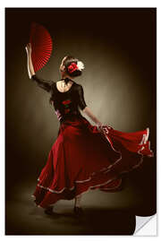 Naklejka na ścianę Flamenco dancer