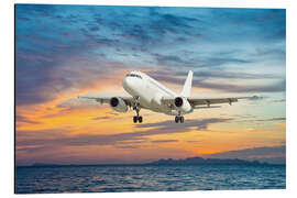 Magnettafel Landeanflug einer Boeing