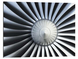 Magnettafel Triebwerk eines Flugzeugs