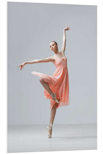 PVC print Ballerina in apricot